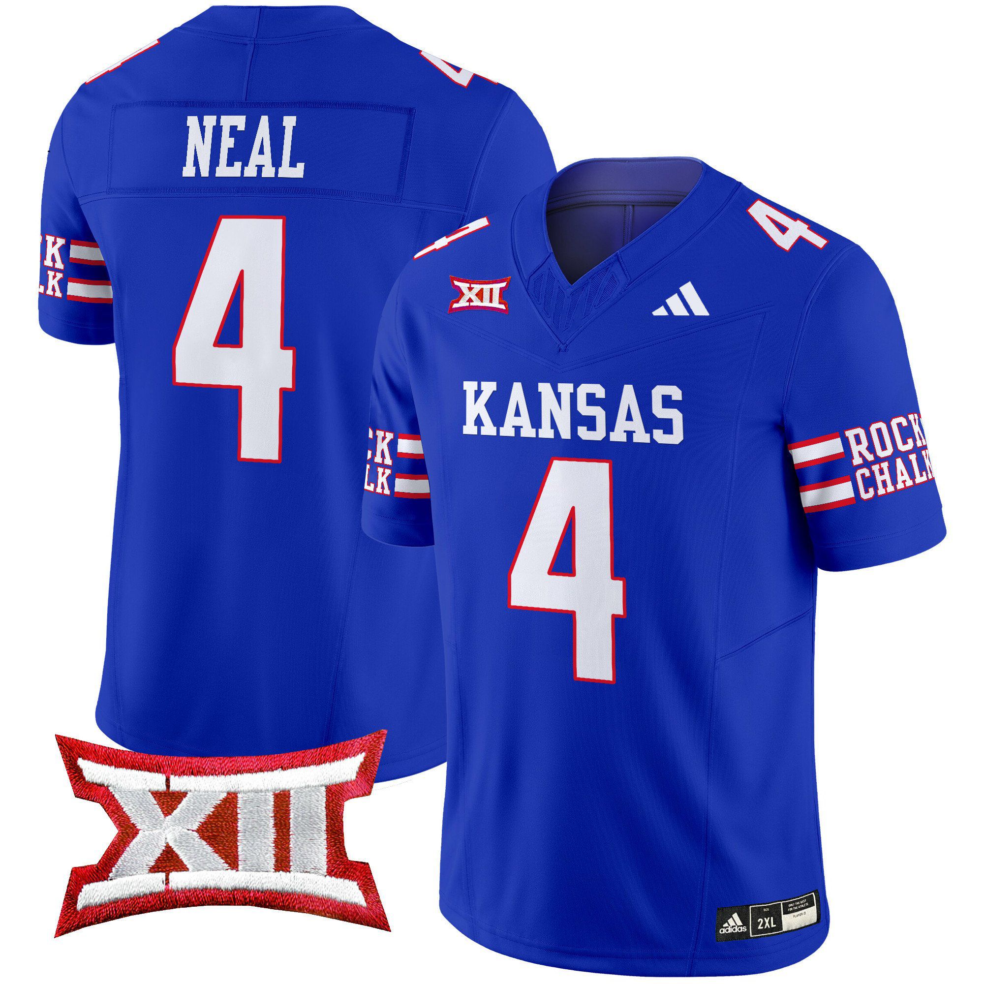 Men Kansas Jayhawks #4 Neal Blue 2024 Vapor Limited NCAA Jersey->indianapolis colts->NFL Jersey